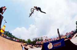 BMX-Fahrer bei der LG Action Sport Tour