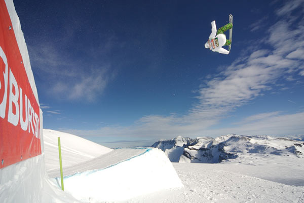 Reinhard Rieser bei den Burton European Open Slopestyle Foto: Veranstalter