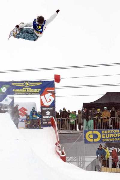 Kelly Clark gewann das Semifinal in der Halfpipe bei den Damen.  Foto: Marcel L�mmerhirt