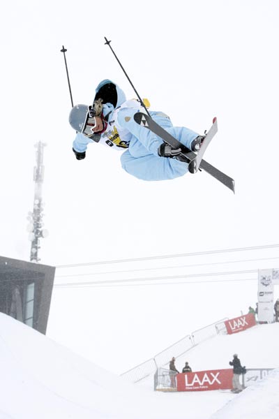 Mirjam J�ger bei den European Freeski Open in Laax.  Foto: Stadler