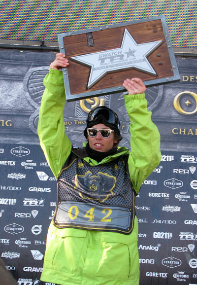Kevin Pearce ist der TTR Gesamtsieger 2007/2008 Foto: TTR