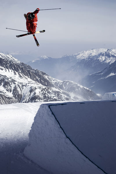 Rider Stefan Geiger bei der Wir Schanzen 2008. Foto: Andi Mayr