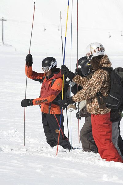 SAAC Lawinencamps dienen der Sicherheit im Schnee.  Foto: SAAC