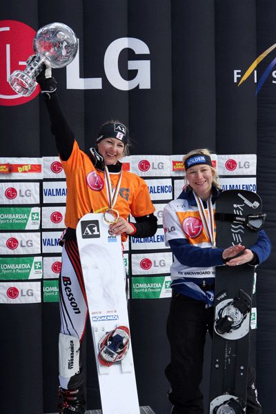 Die hei�begehrte Kristallkugel.  Foto: FIS - Oliver Kraus