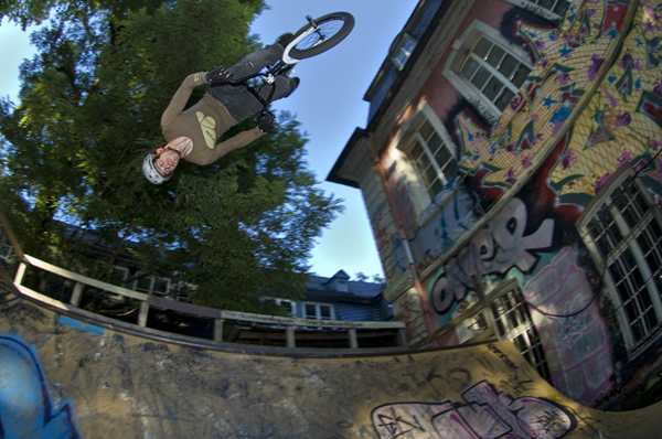 BMX-Rider Paddy Groos im Portr�t.  Foto: Joachim Jaeger