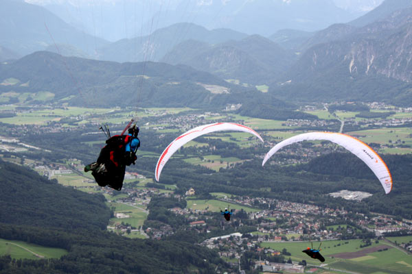 Red Bull X-Alps: Flieger.  Foto: Sophie Friedel 