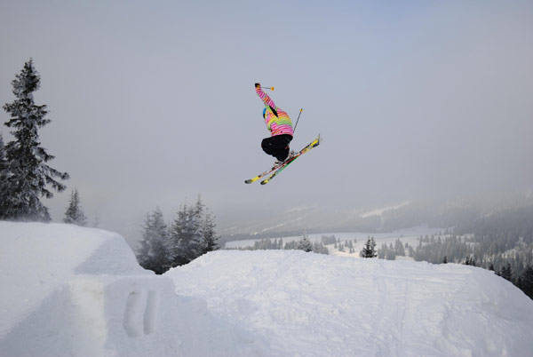 Young Blood Freeski Camp 2010: Nachwuchs ridet Weinebene.  Foto: Veranstalter