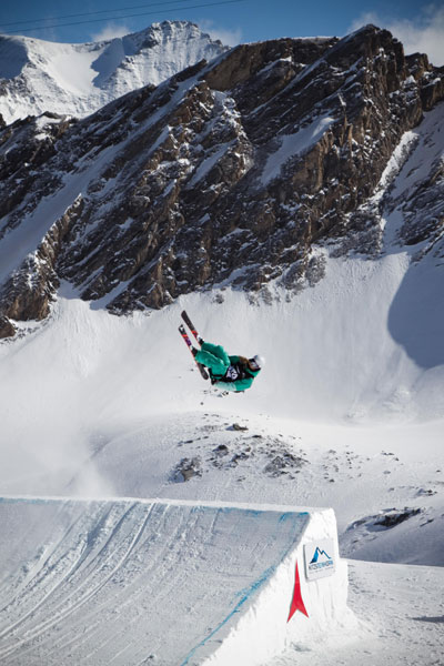 Eva Patscheider bei den Austrian Freeski Open.  Foto: Christoph Schoech