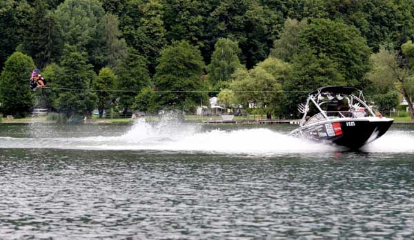 Wakeboard EM am Boot in Fagersta.  Foto: Sam Strauss