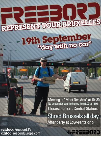 Freebord Europe Represent Tour Br�ssel.  Foto: Freebord Belgium