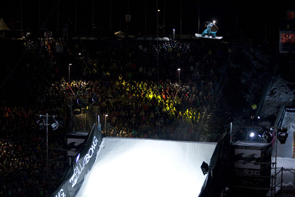 Peetu Piiroinen beim Air and Style in Innsbruck.  Foto: Veranstalter