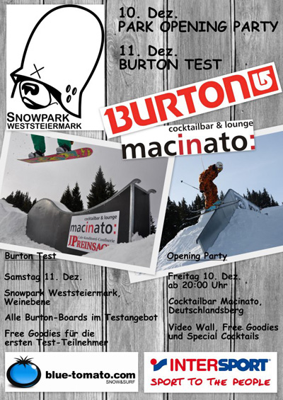 Opening Party im Snowpark Weststeiermark.  Foto: Veranstalter