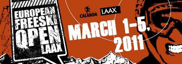 Flyer der European Freeski Open 2011.  Foto: Veranstalter