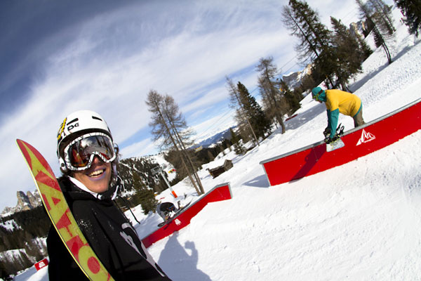 Snowpark Alta Badia in Italien.  Foto: Roland Haschka