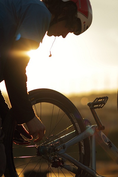 Mountainbiker  Andi Wittmann.  Foto: L. Scharl
