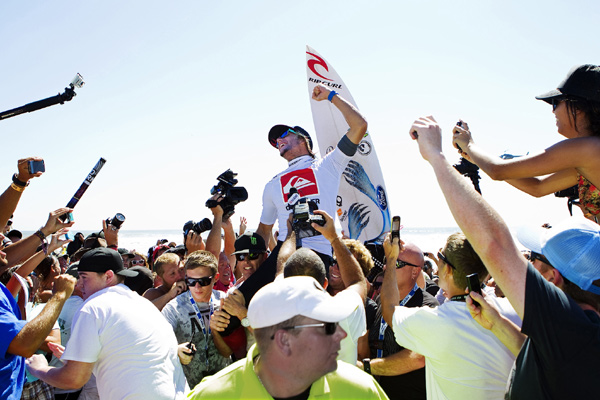Owen Wright Podium.  Foto: Kirstin