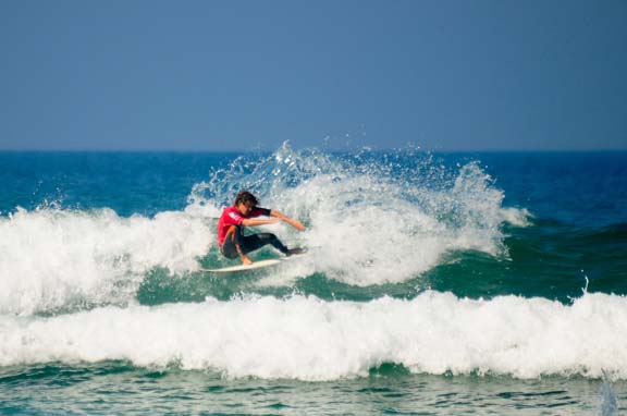 Arne Bergwinkel beim Quiksilver German Champs 2011.  Foto: Deutscher Wellenreit Verband